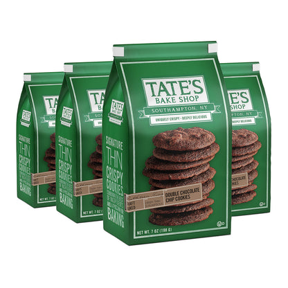 Tates Bake Shop Double Chocolate Chip Cookies, 4 - 7 oz Bags