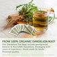 GEELOD Organic Dandelion Root Tea Bags, 70 Count, Non-GMO, Caffeine-Free, Vegan, Eco-Conscious