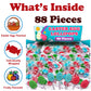 Egg Shaped Lollipops For Kids, 88 Count Individually Wrapped Suckers, Assorted Fruit Flavors Pack, Includes Easter Themed Design