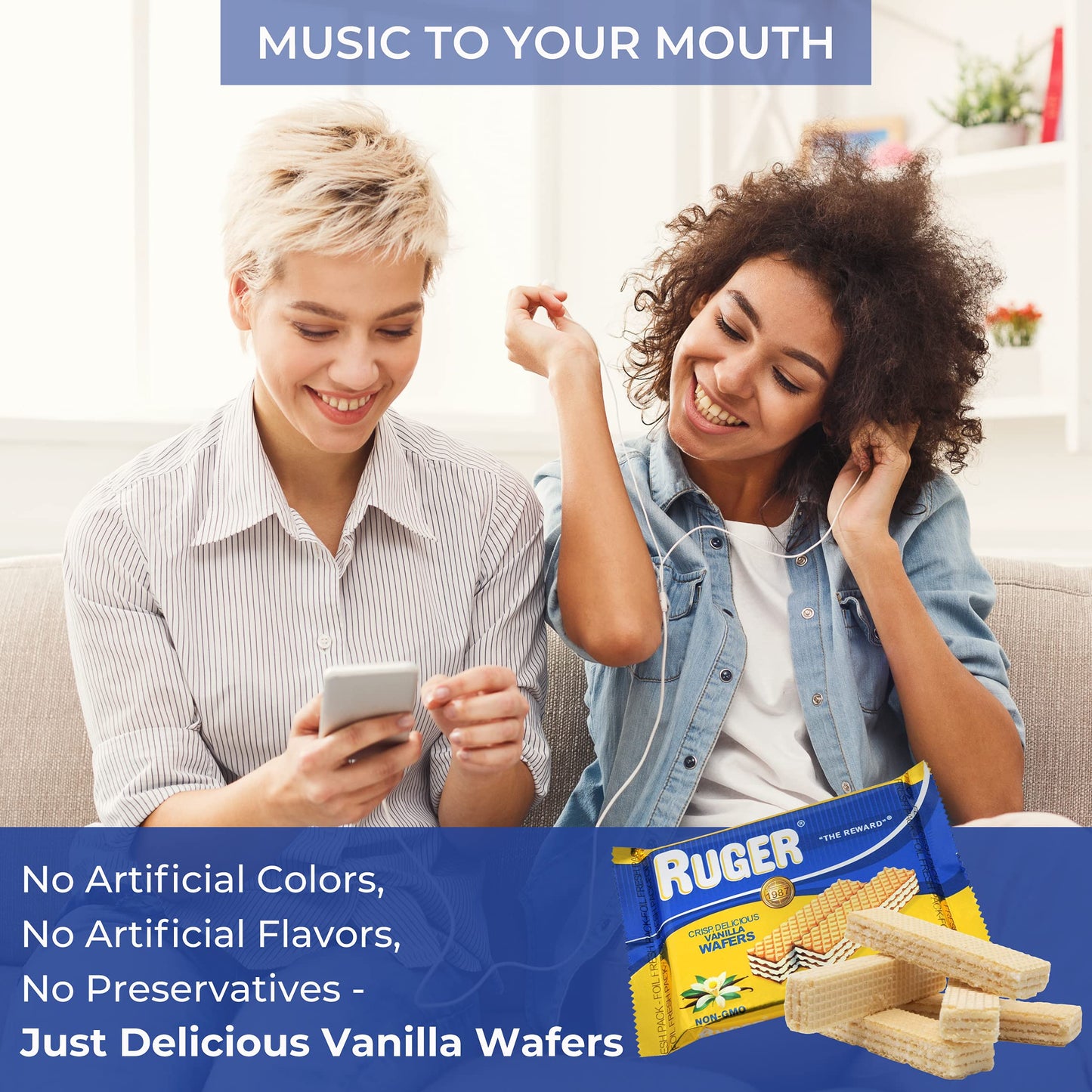 Ruger Wafers Austrian Wafers, Vanilla, 2.125 Ounce (Pack Of 12)