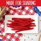 ZompoZ Red Licorice Twists, Soft and Chewy Candy, 2 Lbs, Fat Free, Raspberry Flavor