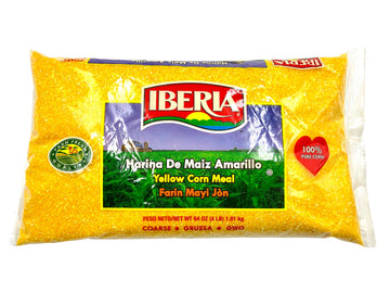 Iberia Yellow Corn Meal, Coarse Cornmeal, 64 Ounce, Freshly Milled, Model 12104