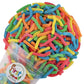 FirstChoiceCandy Sweet & Sour Gummy Worms, Multi Flavors and Solid Colors (5 Pound, Sour Mix Fruit)