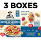 Quaker Oatmeal Squares Breakfast Cereal, Brown Sugar, 14.5oz Boxes (3 Pack)