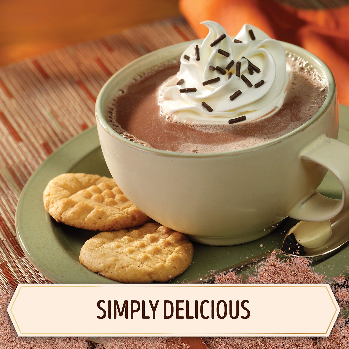Swiss Miss Simply Cocoa Dark Chocolate Flavored Hot Cocoa Mix, 8 Count Hot Cocoa Mix Packets