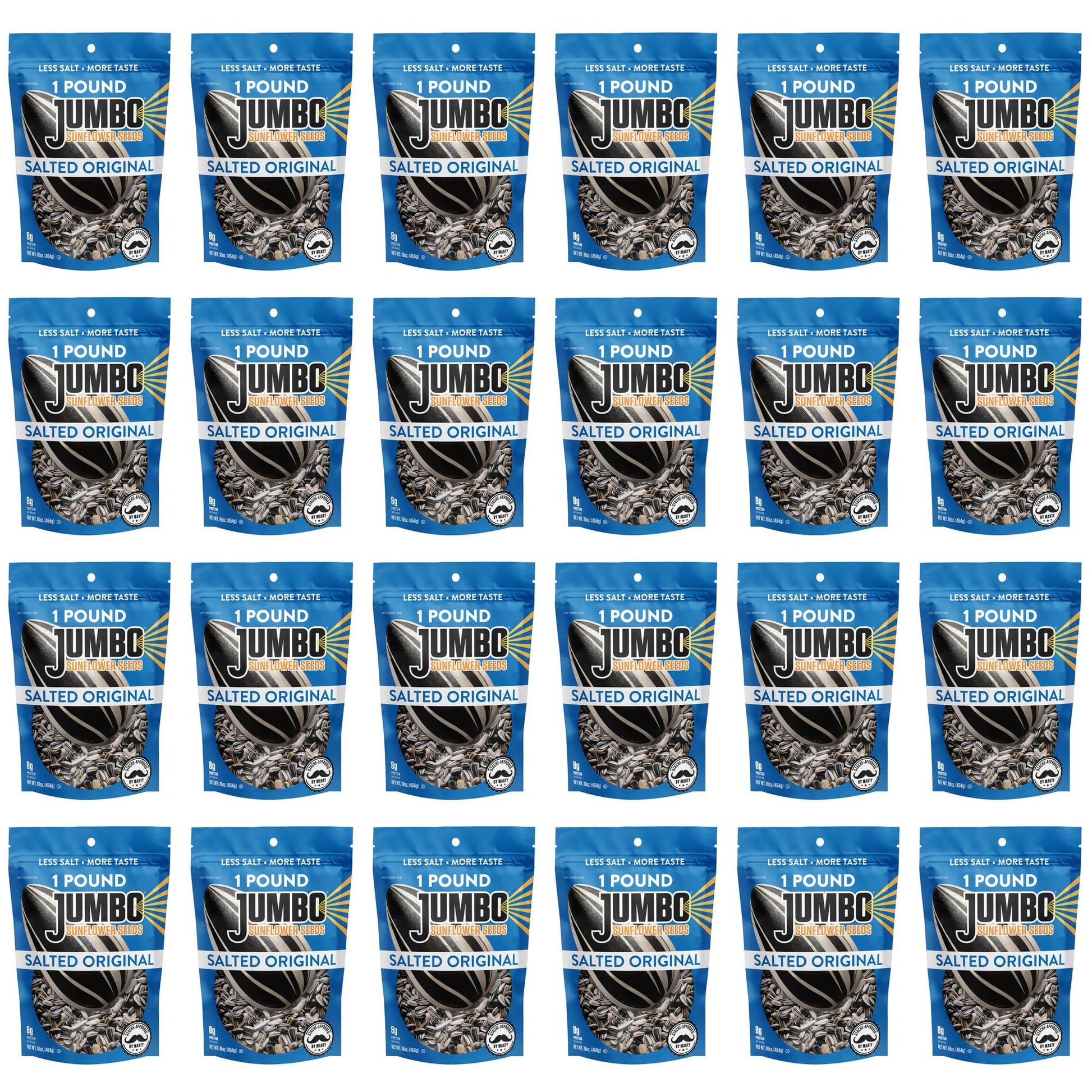 Jumbo Sunflower Seeds, Original, 16-Ounce (1 Pound (Pack Of 24))