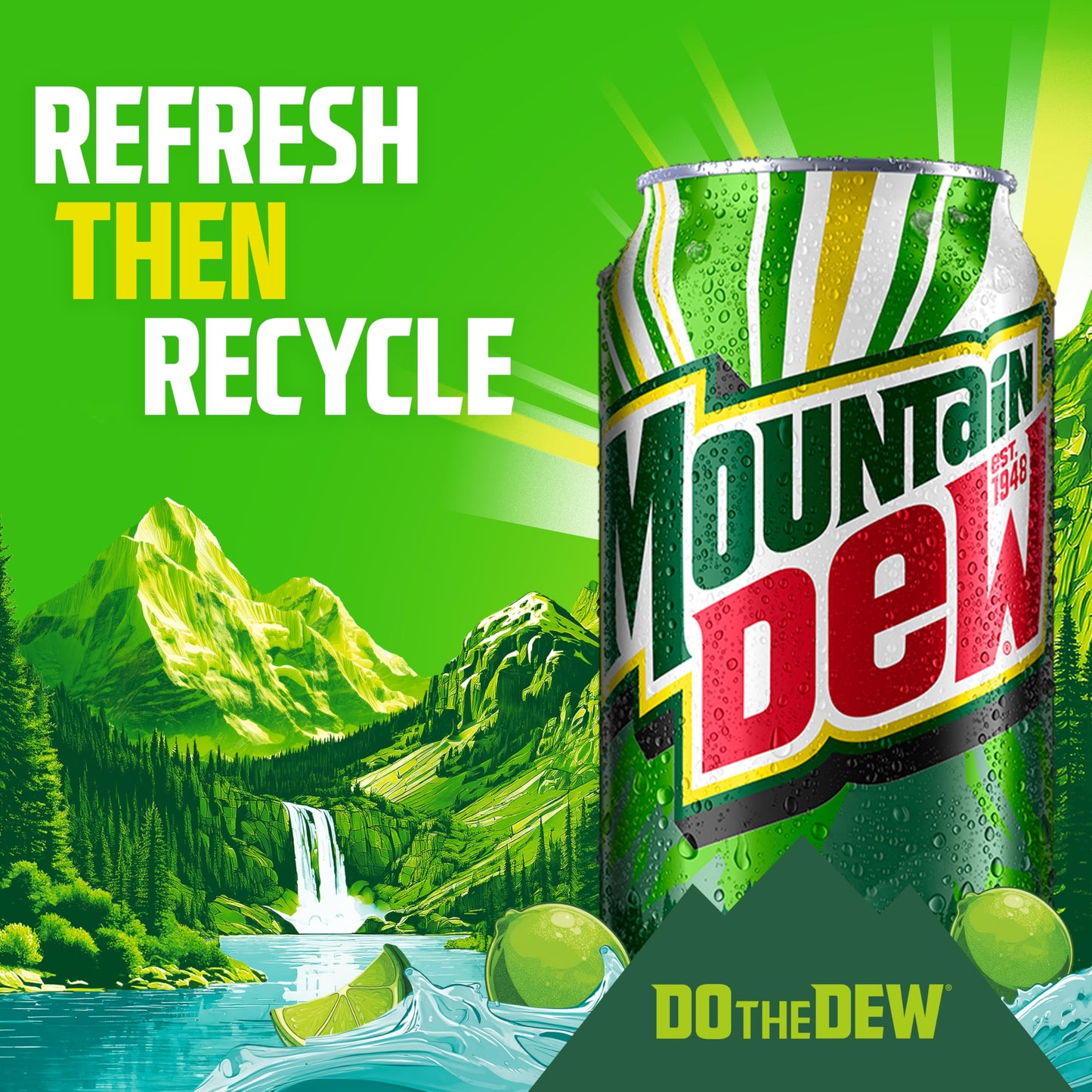 Mountain Dew Soda, 12oz Cans (24 Pack)