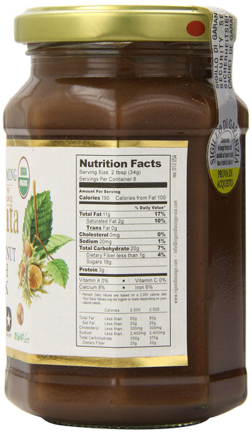 Rigoni Di Asiago Nocciolata Hazelnut Spread, Cocoa And Milk, 9.52 Ounce Jar