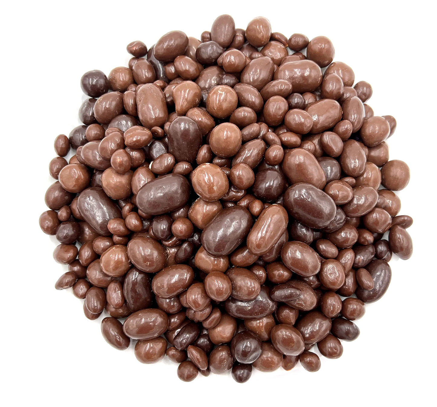 Bridge Mix | 2 Pound Bag | Dark and Milk Chocolate Covered Almonds, Milk Chocolate Covered Raisins and Mango Candy