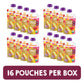 Happy Tot Organics Stage 4 Baby Food Pouches, Gluten Free, Vegan Snack, Fiber & Protein Fruit & Veggie Puree, Pears, Raspberries, Butternut Squash & Carrots, 4 Ounce(Pack Of 16)