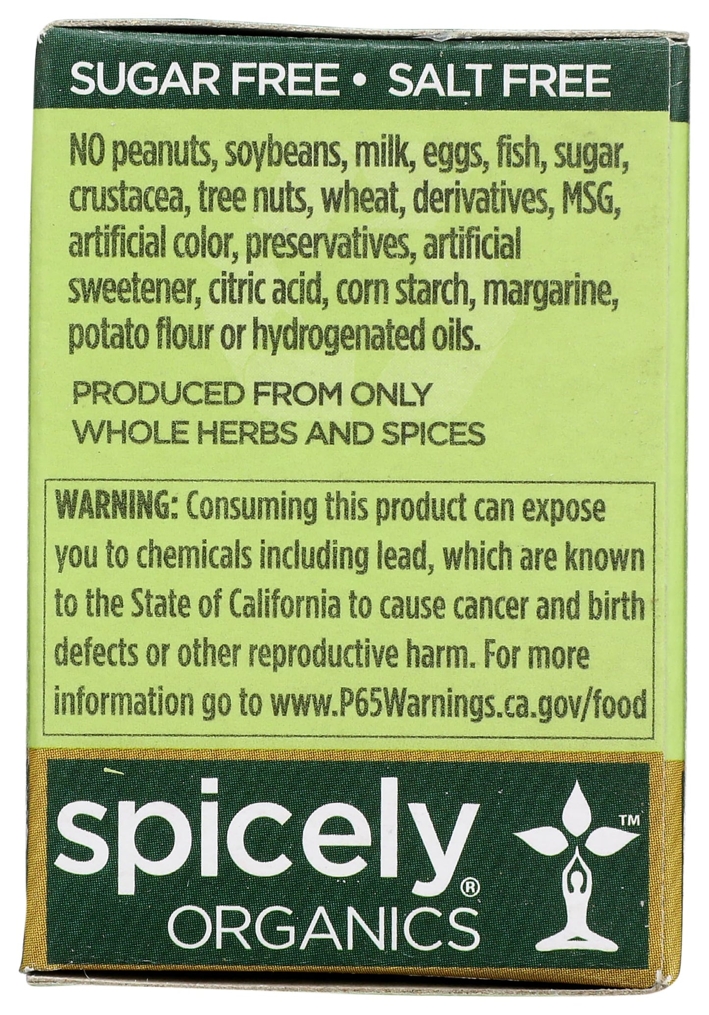 Spicely Organic Oregano 0.15 Ounce ecoBox Certified Gluten Free