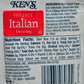 Kens Fat Free Italian Dressing (Case Of 60)