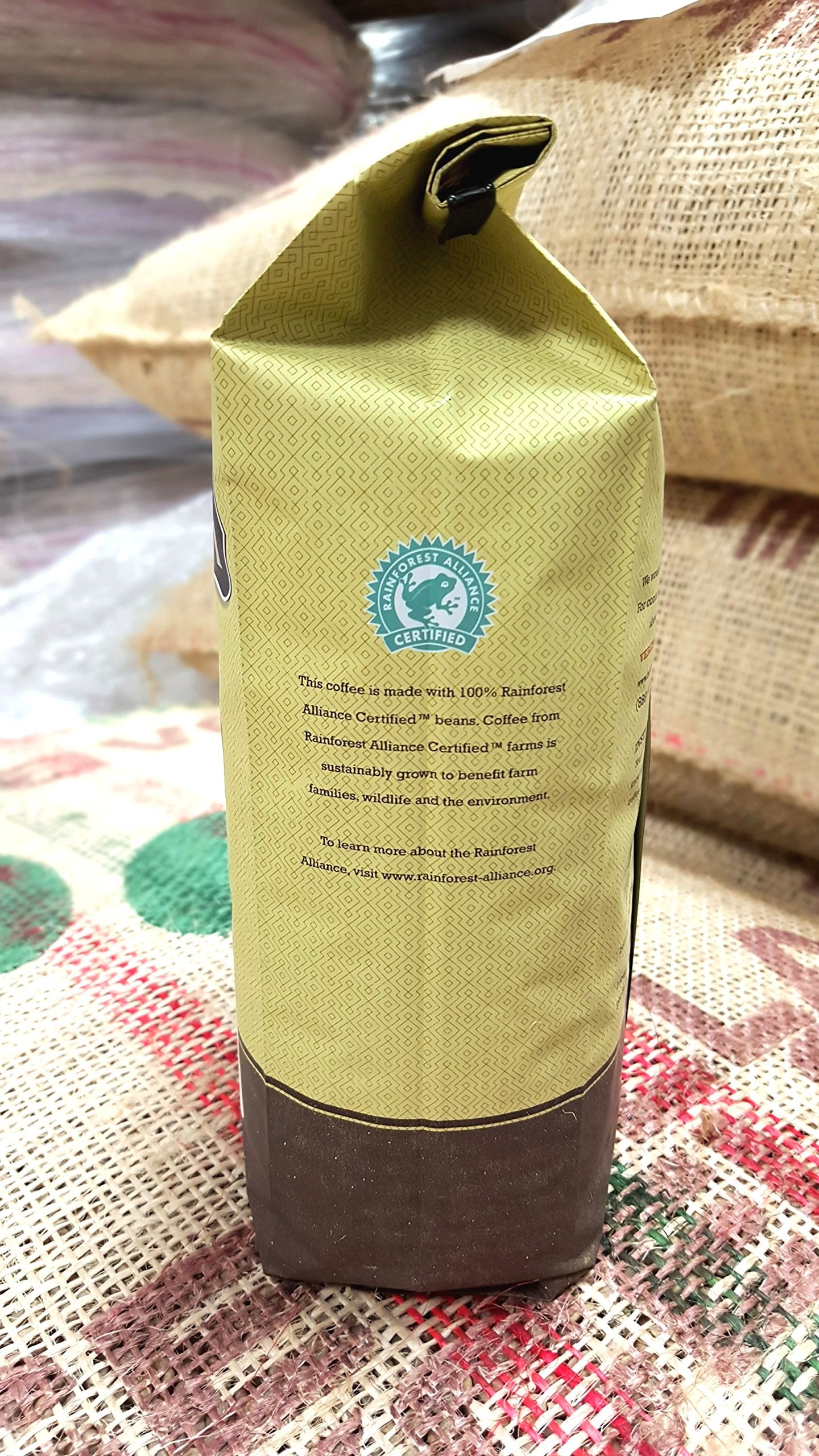 Verena Street Whole Bean Coffee, Medium Roast, Juliens Breakfast Blend, 32 Ounce, Rainforest Alliance Certified