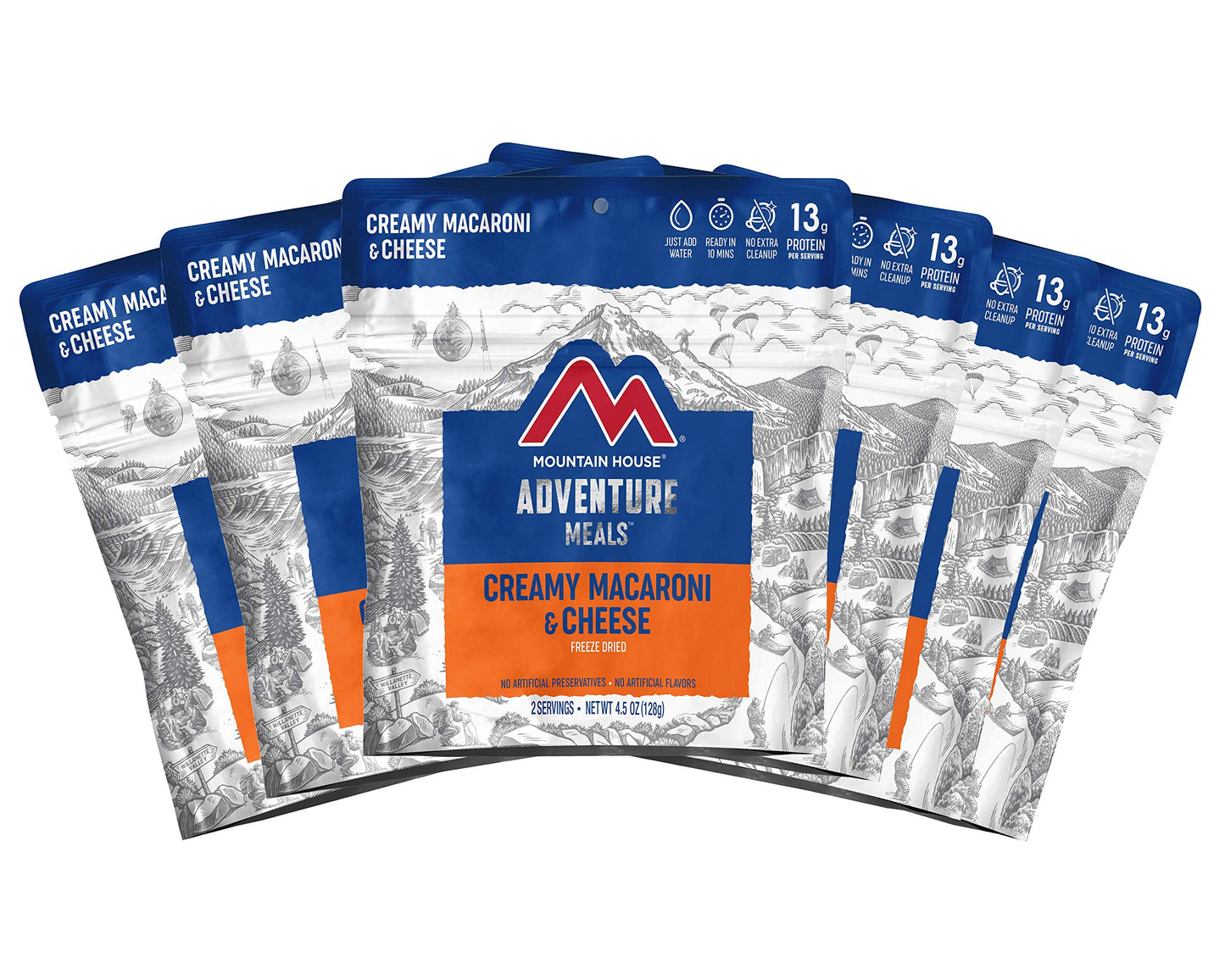 Mountain House Creamy Macaroni & Cheese Freeze Dried Backpacking & Camping Food 6-Pack