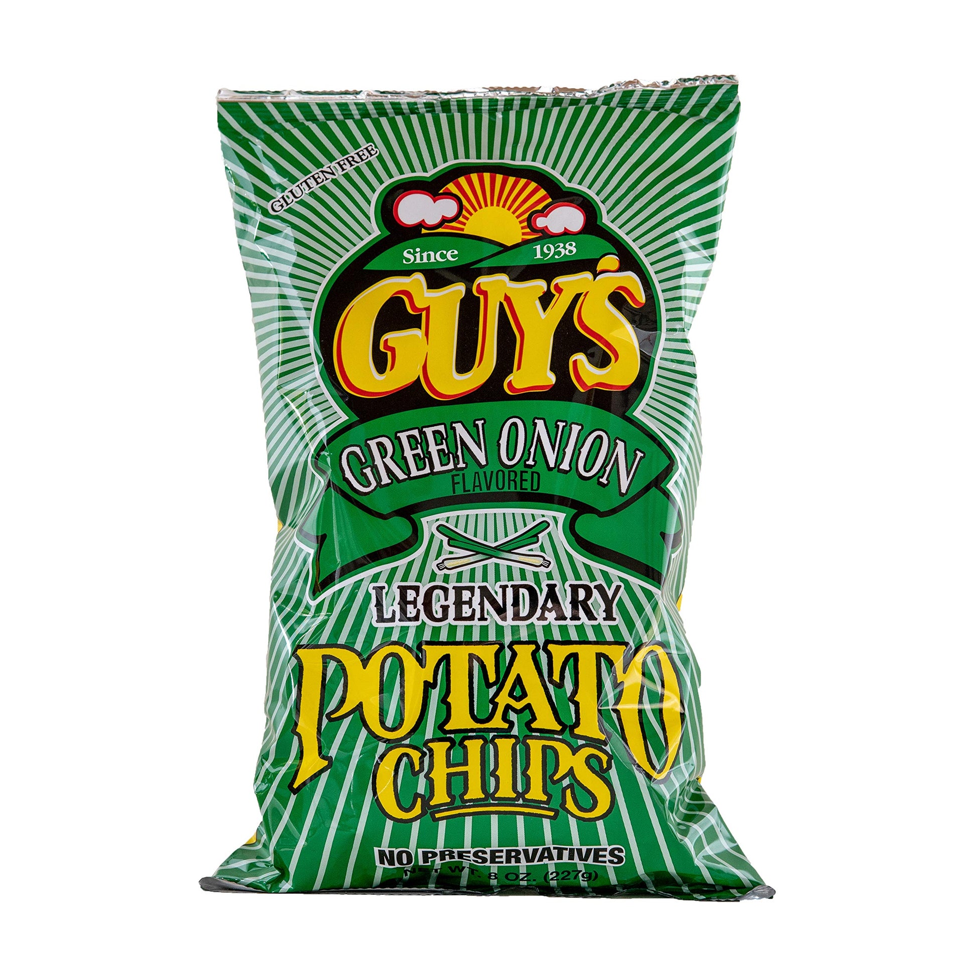 Guys Green Onion Potato Chips - A Super Flavorful Green Onion Chip Wlegendary Taste - Chip And Dip In One Crunch Make Tasty Guy
