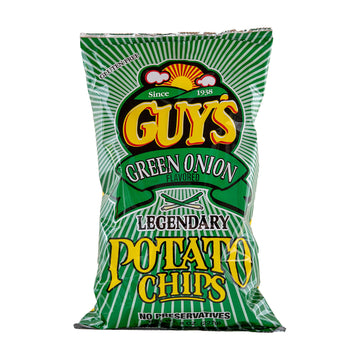 Guys Green Onion Potato Chips - A Super Flavorful Green Onion Chip Wlegendary Taste - Chip And Dip In One Crunch Make Tasty Guy