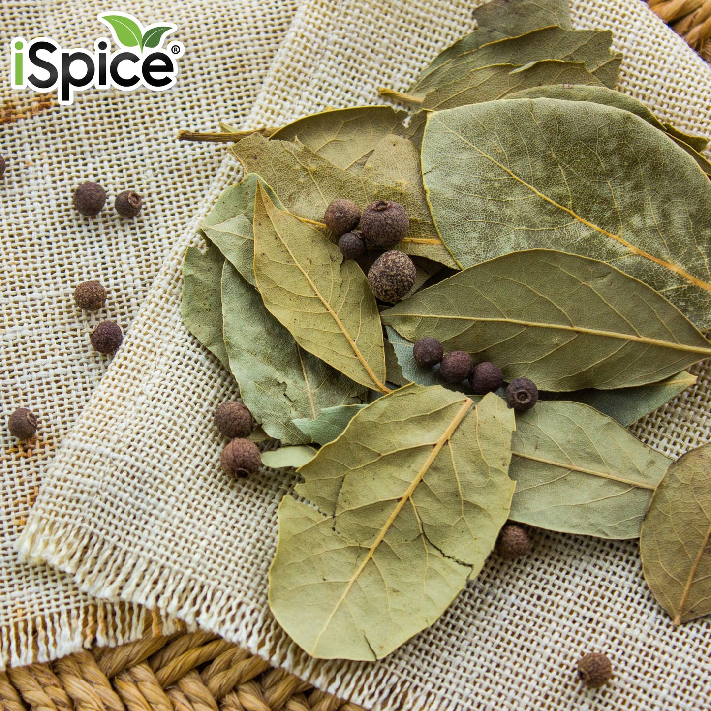 Ispice Whole Bay Leaf, Dried Herbs 100% Natural, Gluten Free, Green Bay Leaf Seasoning Well In Stew, Soup Sauce, Seafood, Meat A