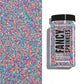 Fancy Sprinkles Opal Rain Fancy Sugar Pearlescent Peach, Lavender, and Pale Blue Sugar Crystals Flecked Silver Mini Edible Glitt