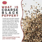 Black Pepper Ground Coarse 5 LB Bulk Jar Butcher Grind #12 - enhanced Ground Black Peppercorns  All Natural  Gluten Free  Steam Sterilized - Restaurant Supply & BBQ Seasoning by Spicy World