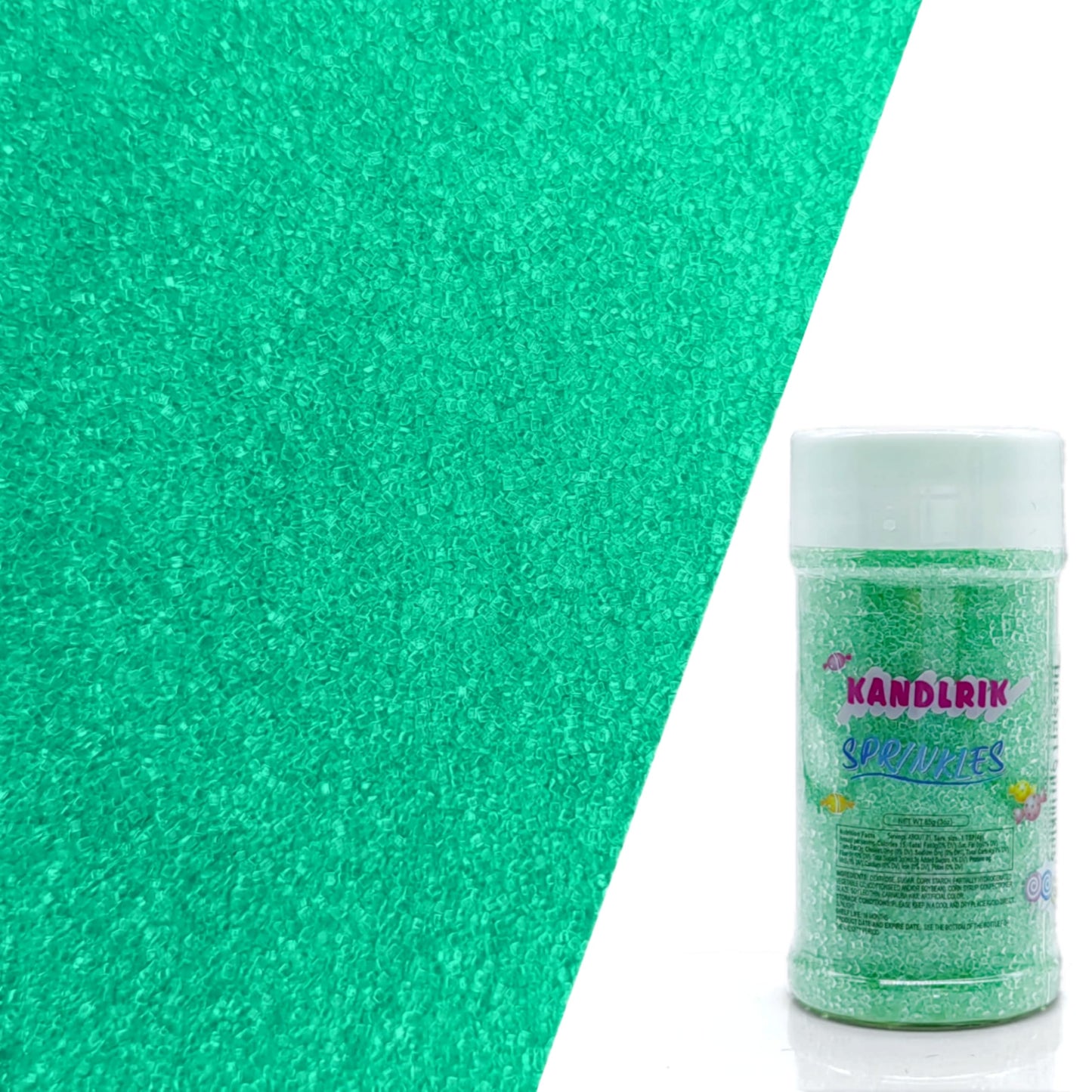 Edible Sanding Sugar Sprinkles for Cookie Decorating, Sugar Sprinkle Mix For Celebration Cakes, Cupcakes, Cookies, 3OZ (Light Gr