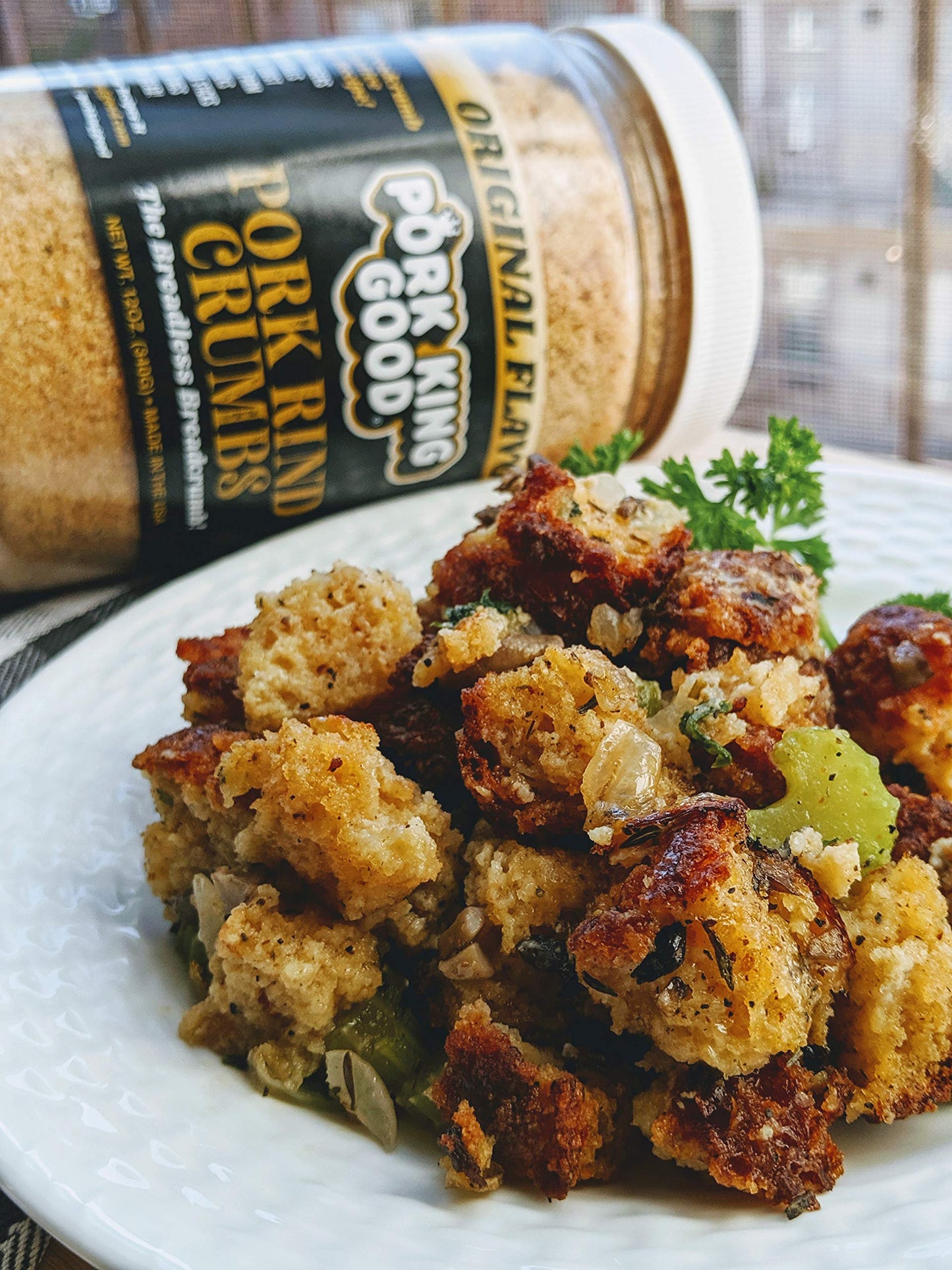Pork King Good Low Carb Keto Diet Pork Rind Breadcrumbs! Perfect For Ketogenic, Paleo, Gluten-Free, Sugar Free and Bariatric Die