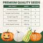 Pumpkin Seeds | 5 Invidiual Packs | 2025 Season | Non-Gmo | Jack O Lantern, Sugar Pie, Casper, Cinderella & Cushaw! | For Planti