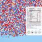 Cobakey Patriotic Sprinkles For Baking, 4Th Of July Sprinkles For Cupcakes, Red White And Blue Nonpareils Candy Perfect For Inde