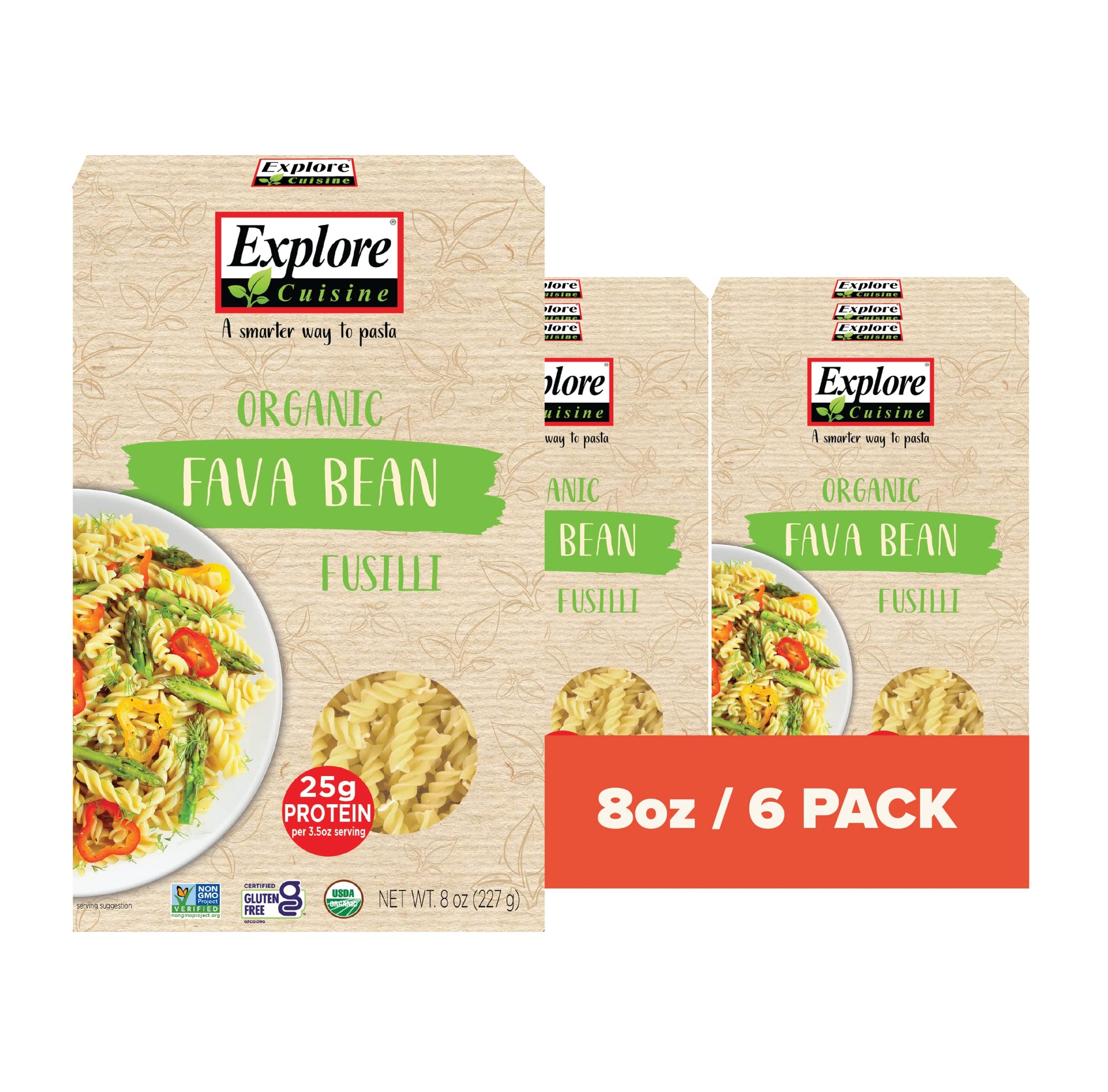 Ec Fava Bean Fusilli ( 6 X 8 Oz   )