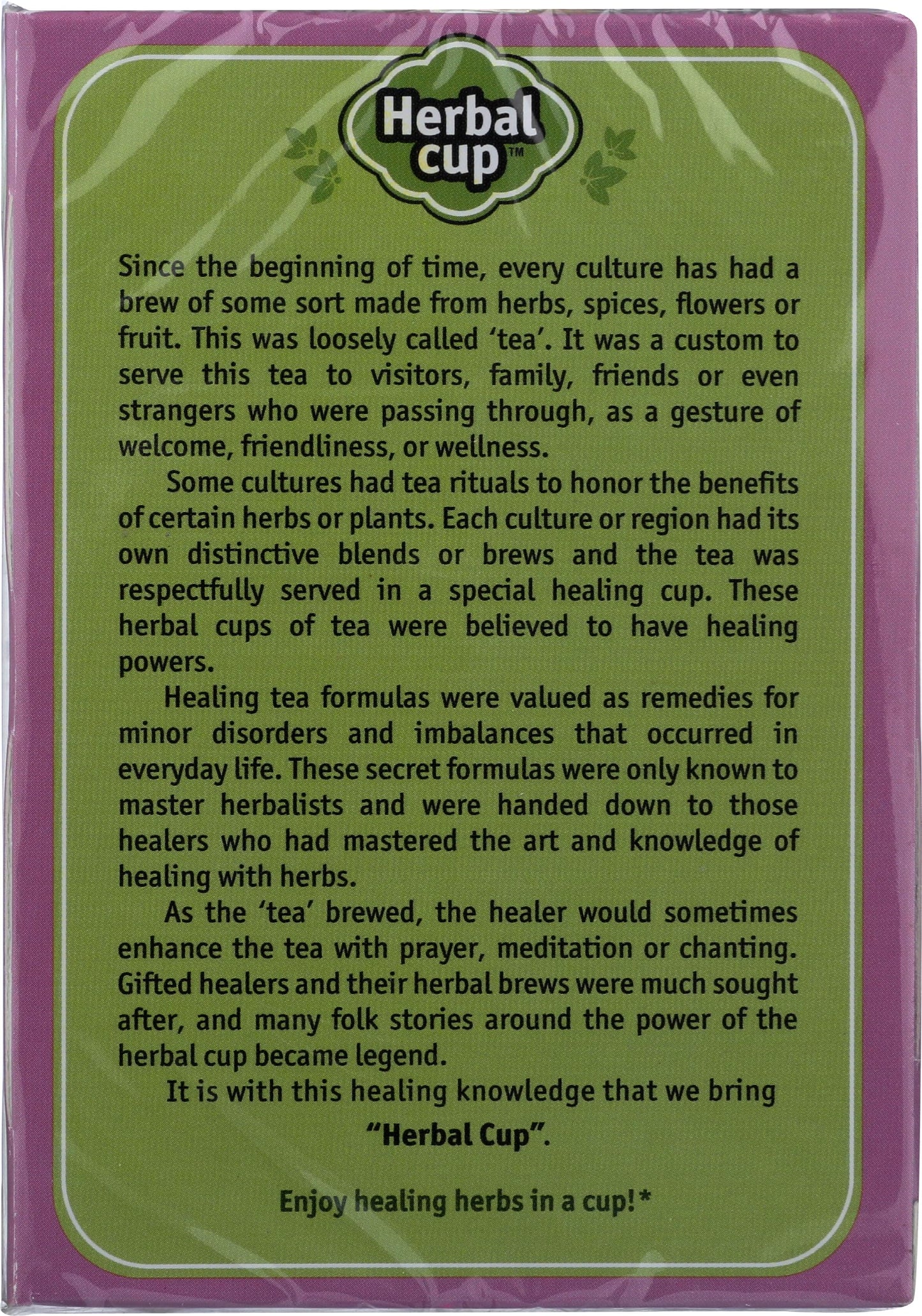 Herbal Cup Womens Tea, Organic Harmony & Balance, Caffeine-Free, 16 Count, Pack of 1