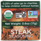 Organic Rib Eye Steak Seasoning - Compact