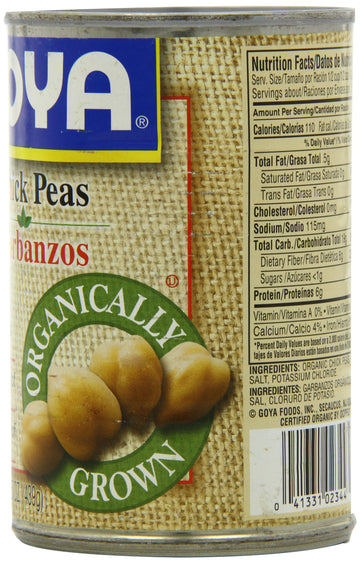 Goya Organic Chick Peas, 15.5-Ounce (Pack Of 24)
