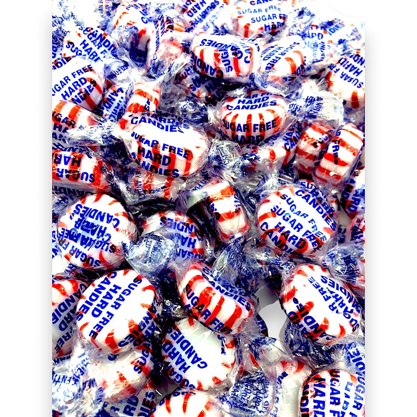 Arcor Sugar Free Peppermint Starlight Gourmet Hard Candy - Keto Friendly, 1.5 Lbs Cool Refreshing Mints Individually Wrapped - I