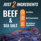 Phillips Beef Crisps - Round - Only Beef & Salt - Zero Carbs - Zero Sugar - High Protein Meat Snacks - 23g Protein