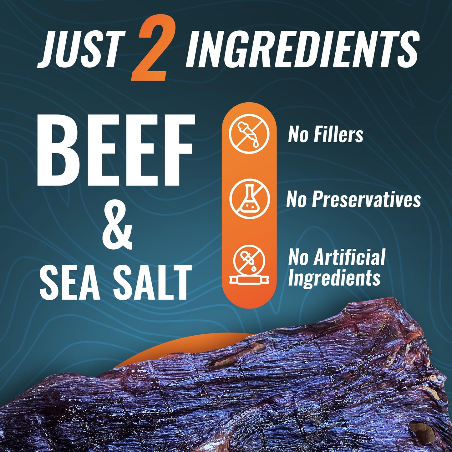 Phillips Beef Crisps - Round - Only Beef & Salt - Zero Carbs - Zero Sugar - High Protein Meat Snacks - 23g Protein