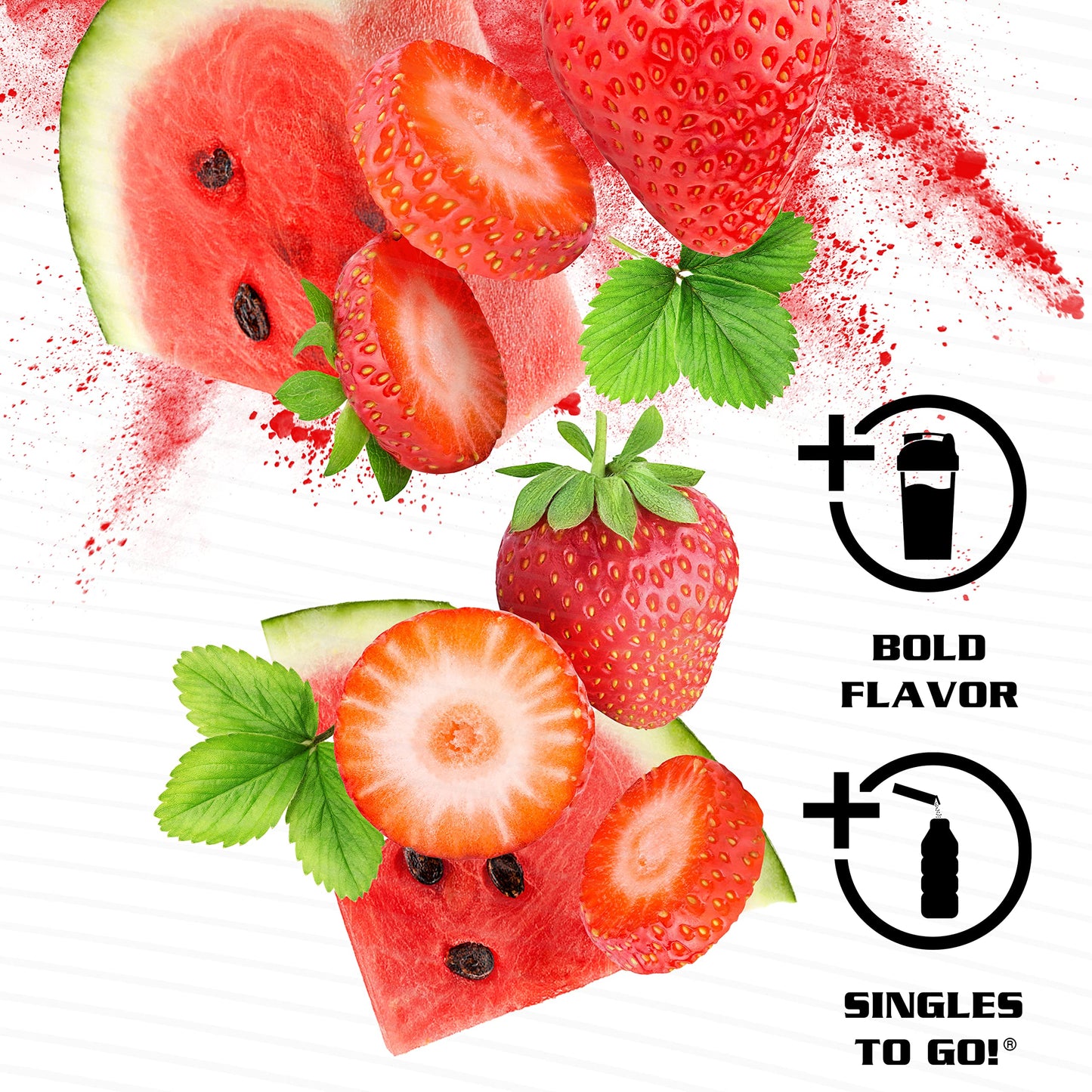 ALL SPORT advanced - Electrolyte Hydration Performance - Strawberry Watermelon - Singles To Go Powder Packets (10 Sticks)