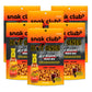Snak Club Hot Habanero Snack Mix, Spicy Peanuts, Pretzels, Sesame Sticks, 4.5 oz Resealable Bag (Pack of 6)