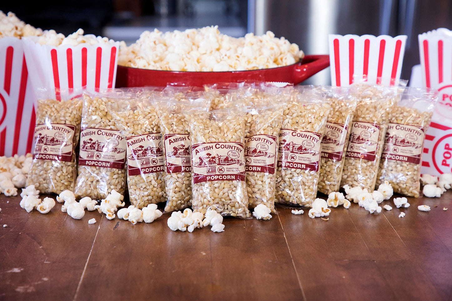 Amish Country Popcorn | 24 (4 Oz Bags) Baby White Popcorn | Old Fashioned, Non-GMO and Gluten Free