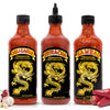 Underwood Ranches Limited Edition Dragon Collection Bundle - Sambal, Chili Garlic & Sriracha Flavor, Perfect For Any Dish! - Mad