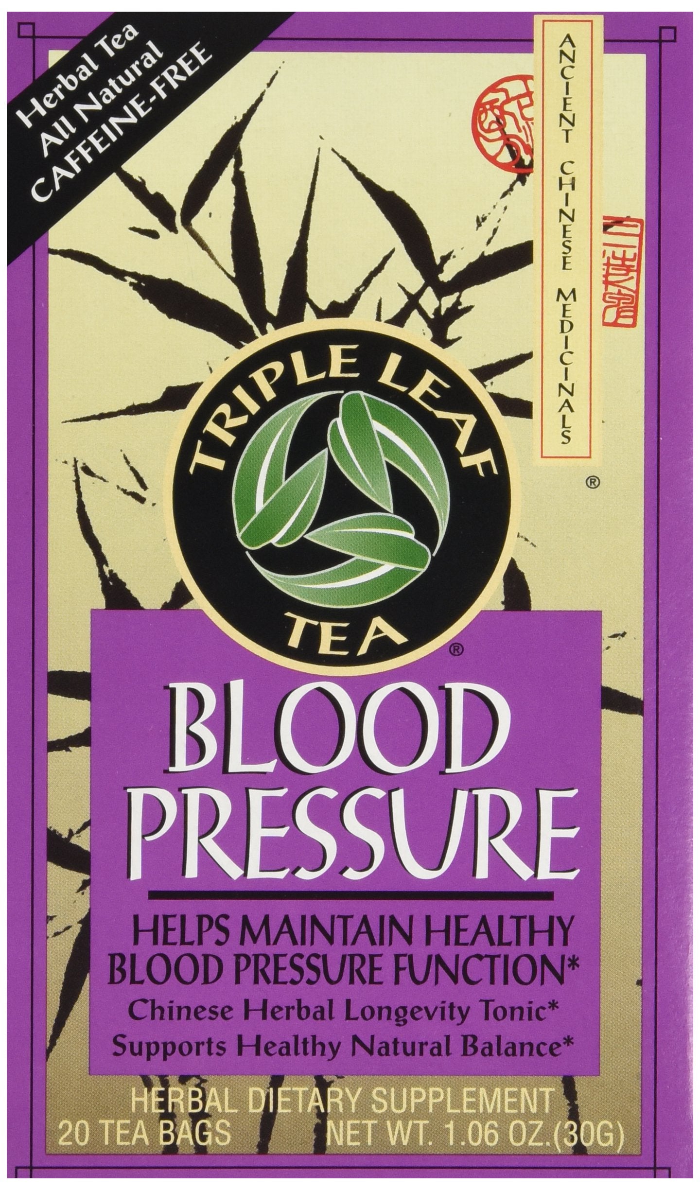 Triple Leaf, Tea Bags, Blood Pressure, 1.06 oz, 20 ct