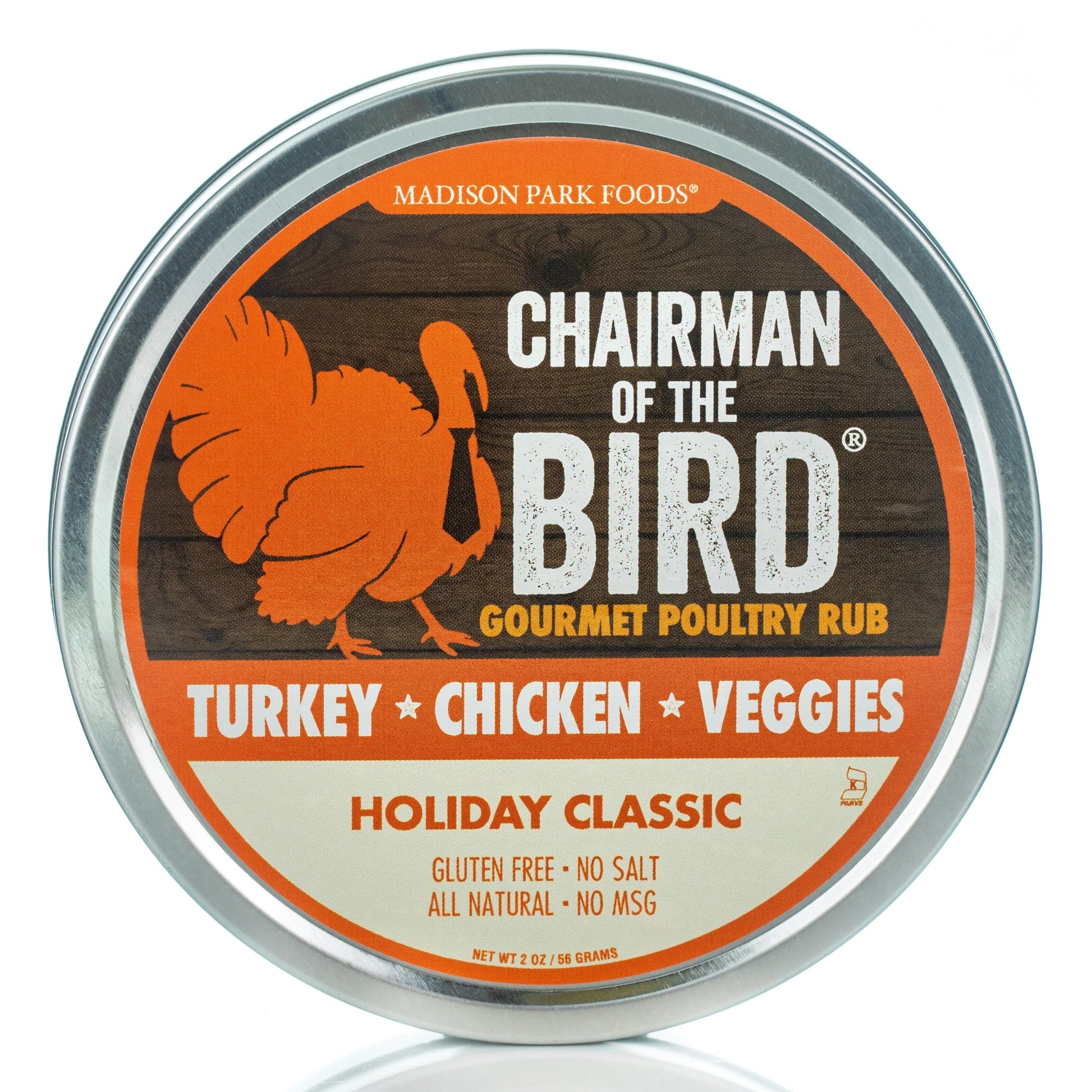 Madison Park Foods Turkey Rub Seasoning - Citrus-Herb Spice Blend, 2oz, Gluten-Free, No Salt