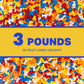 Bone Shaped Bonz Candy - Approx 1200 Bone Candy For Kids - 3 Pound Of Bulk Vending Candy - Dog Bonz Candy