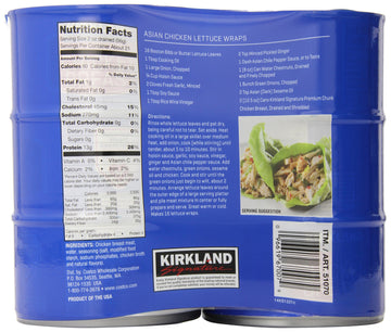 Kirkland Signature Premium Chunk Chicken Breast Packed In Water, 12.5 Ounce, 6 Count