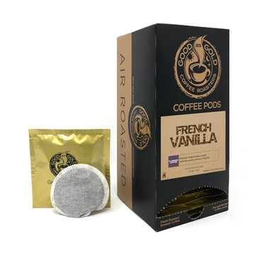French Vanilla Coffee Pods, Good As Gold Coffee, (18 Pods) - Works In Senseo & Hamilton Bean Coffee Pod Brewer