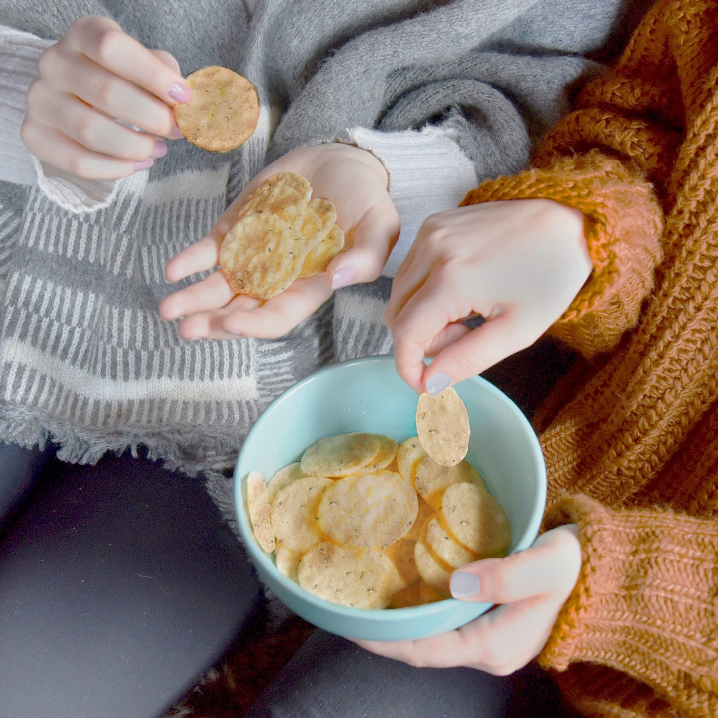 GOOD THINS Parmesan & Garlic Rice & Cheese Snacks Gluten Free Crackers, Bulk Snack Crackers, 6 - 3.5 oz Boxes