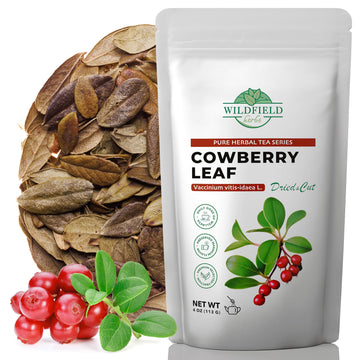 4 oz. Dried Cowberry Lingonberry Leaves Herbal Tea (Folium Vitis Idaea L.) - 113g Cowberry Leaf Herb Tea Hojas De Ar  ndano Rojo