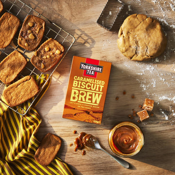 Yorkshire Tea Caramelised Biscuit Brew Flavoured Tea Bags, Pack Of 4 (Total Of 160 Tea Bags)