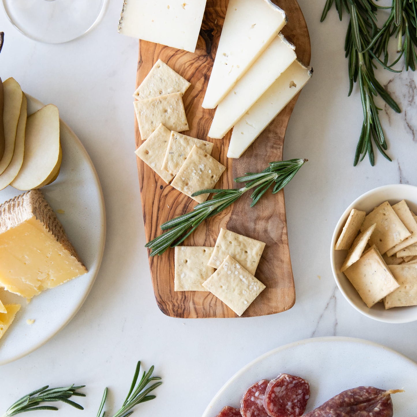 Jovial Organic Sourdough Einkorn Rosemary Crackers - Sourdough Crackers, Crackers For Cheese Platter, Made With Einkorn, Usda Or