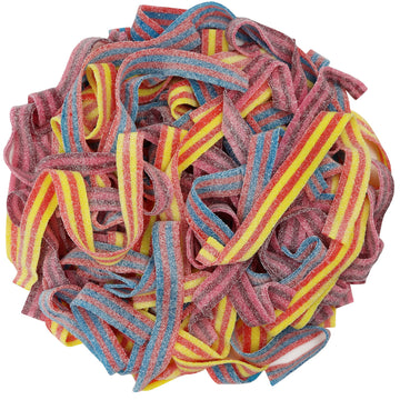 Smarty Stop Sour All Flavor Gummy Belts Candy 1 Pound (Mixed Berries And Banana)