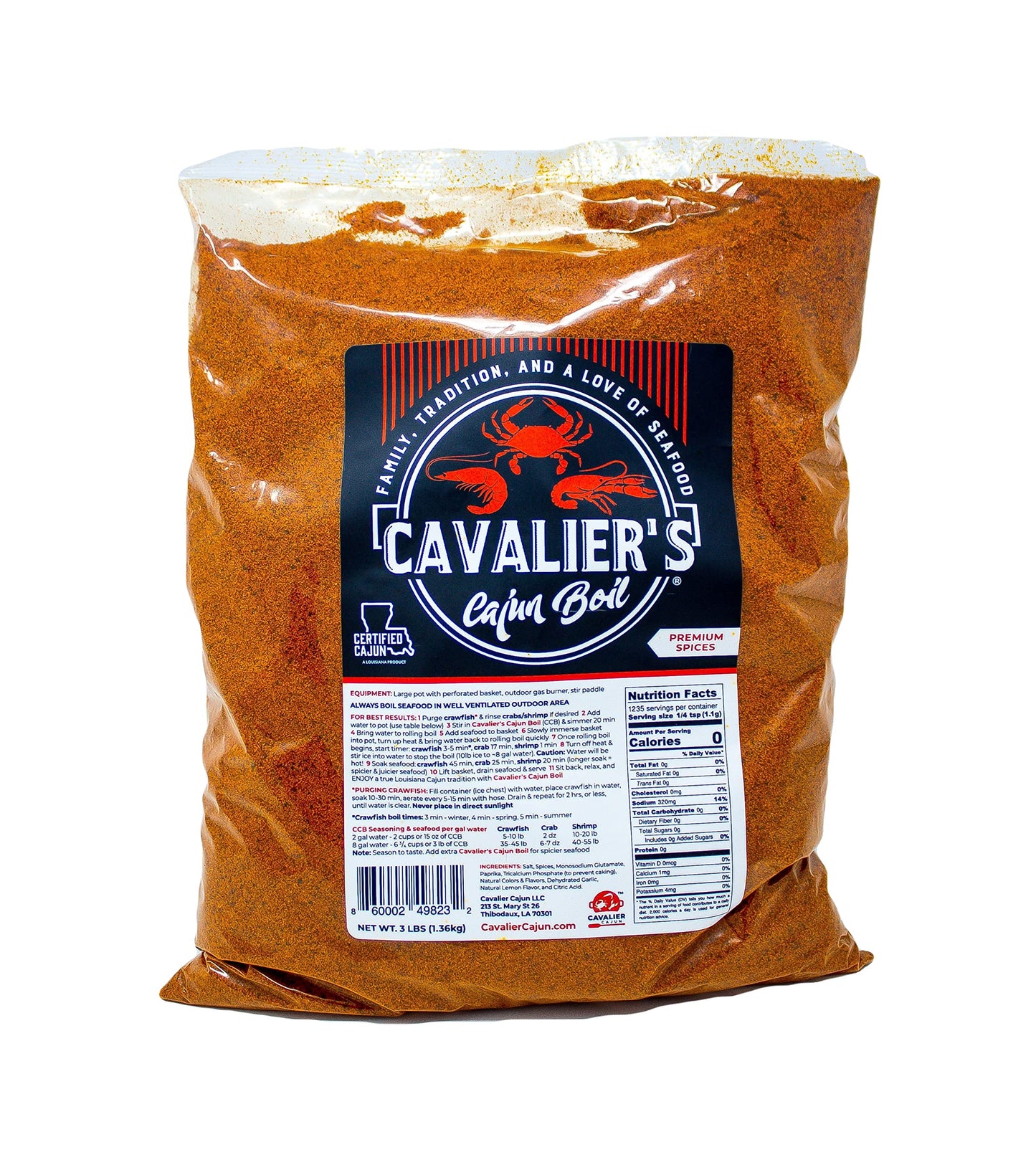 Cavaliers Cajun Boil (Granule, 3LB)