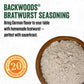 LEM Backwoods Bratwurst Sausage Seasoning Kit, Seasons 20 lbs of Meat, Model 9562, 1 lb 4.8 oz Package